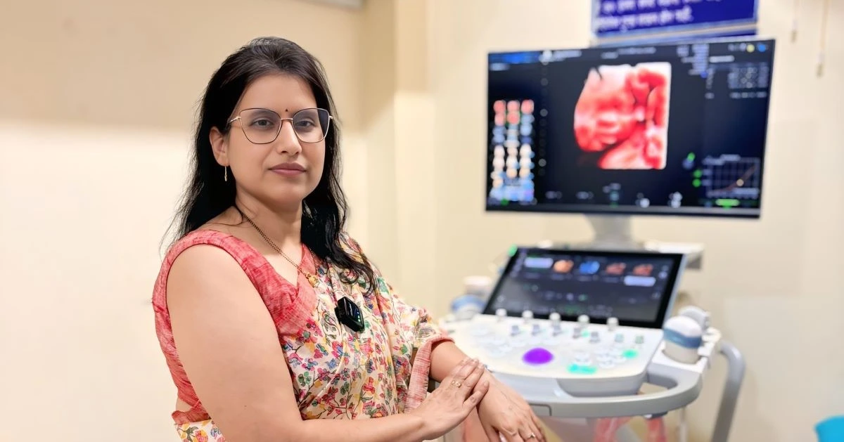 Dr. Kunda Shahane, obstetrician-gynaecologist and fetal medicine specialist, at the GE Voluson Signature Expert, Mayflower Clinic, Nagpur